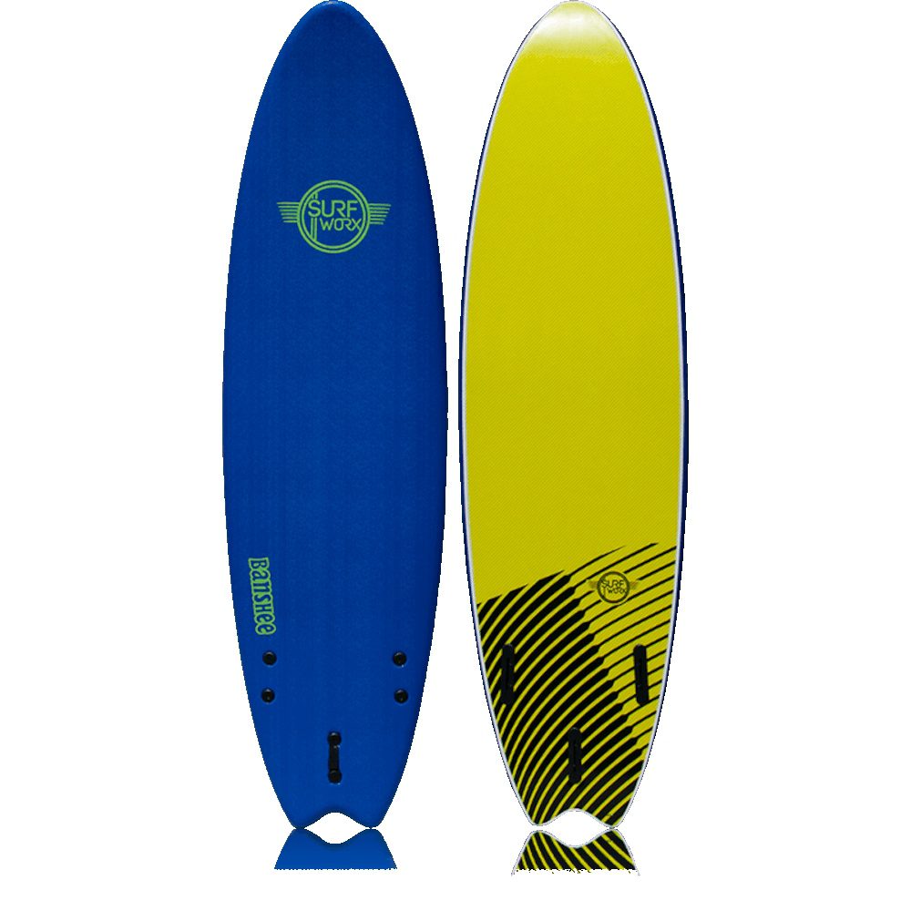Surfworx Banshee Mini Mal 6'6"Softboard Soft Surfboard 